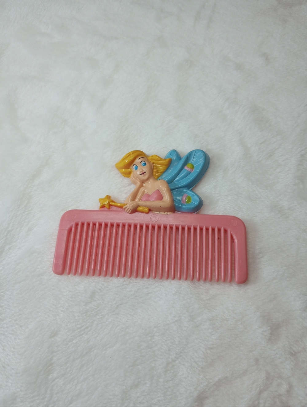 Vtg Tinkerbell Comb 90s Nostalgia Peter Pan Hair Brush JSNY Fairy Hair Accessory